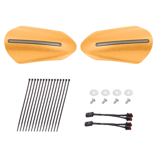 Color Matched Harley Hand Guards with LED for Touring & Softails