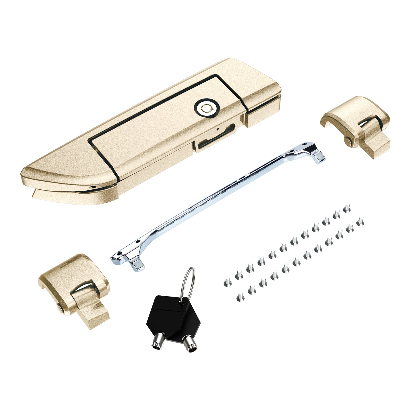 Tour Trunk Pack Latches and Hinges:Kit for Mats Csrewy Razor, Chopped, and King Tour Trunk Packs