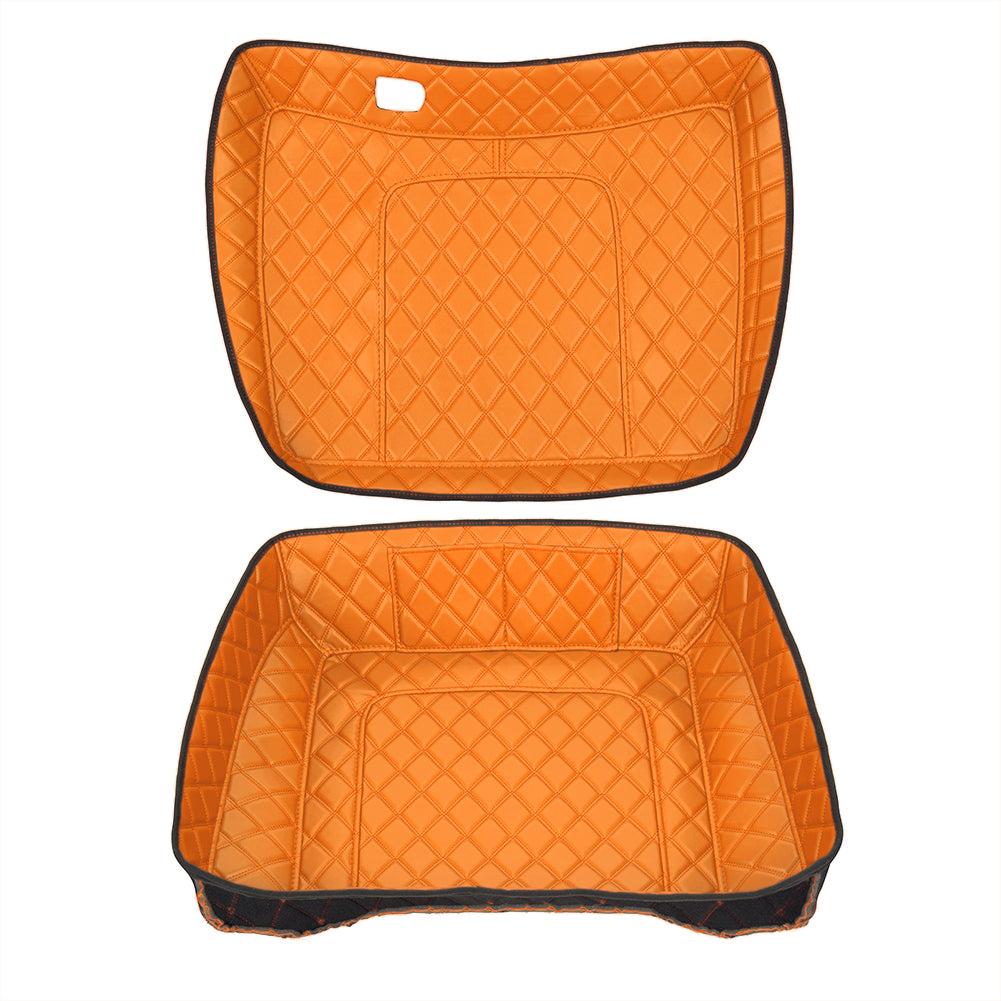Tour Trunk Pack Liners Fit 2014-2023 Models Diamond Grid PU Leather Shockproof Inner Lining