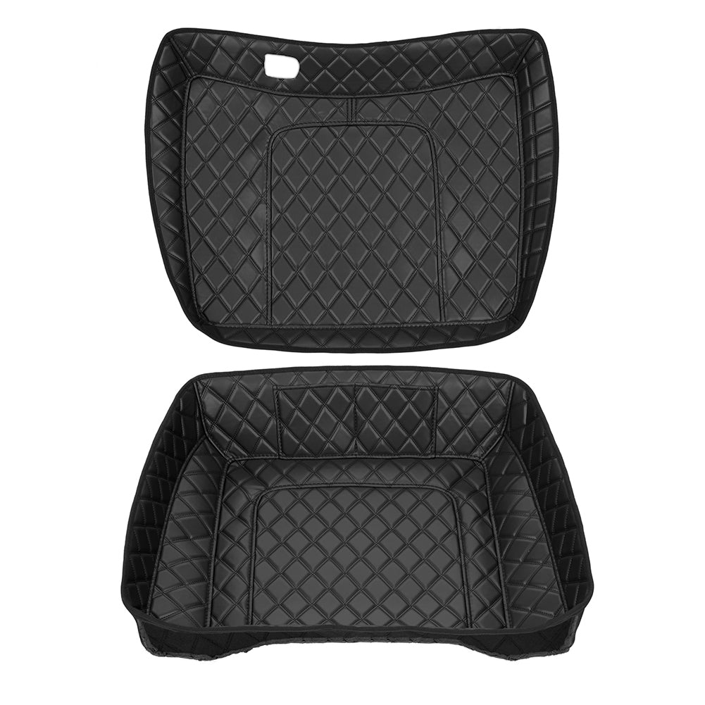 Tour Trunk Pack Liners Fit 2014-2023 Models Diamond Grid PU Leather Shockproof Inner Lining