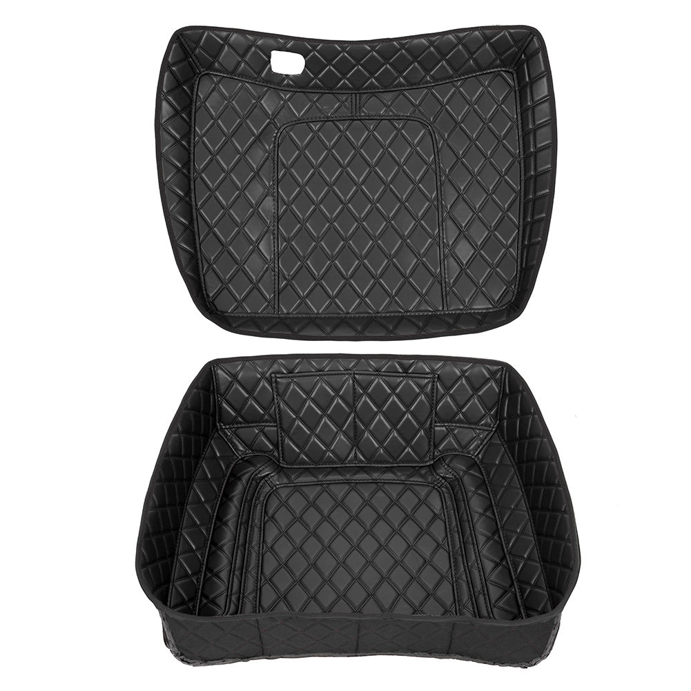 Tour Trunk Pack Liners Fit 2014-2023 Models Diamond Grid PU Leather Shockproof Inner Lining