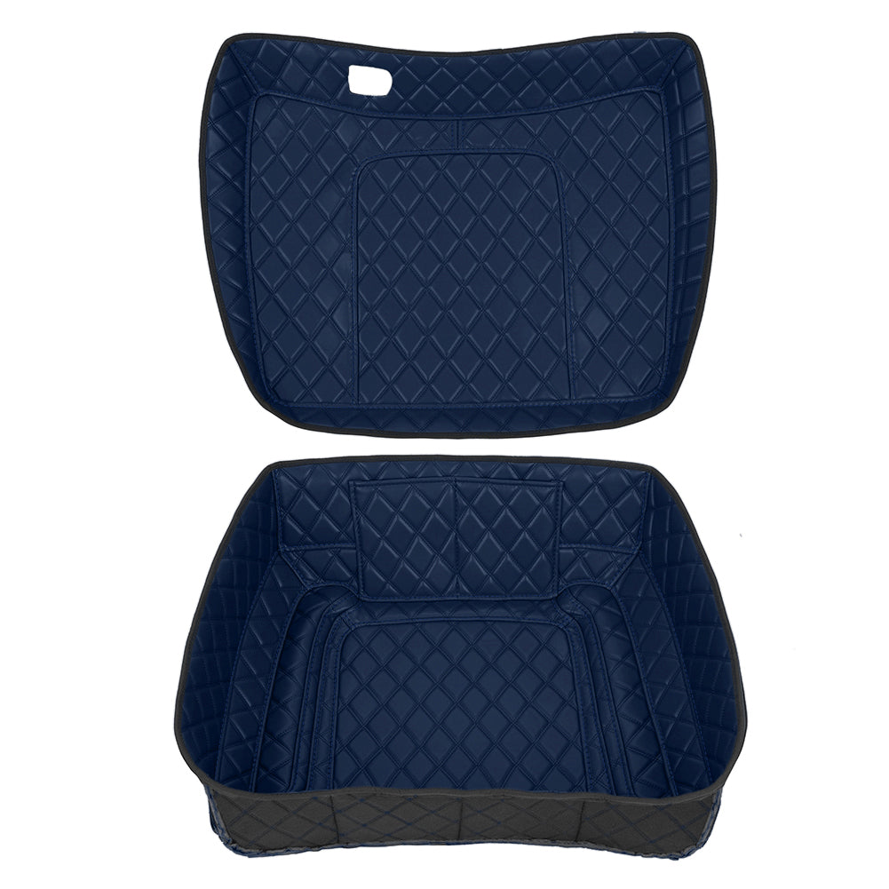 Tour Trunk Pack Liners Fit 2014-2023 Models Diamond Grid PU Leather Shockproof Inner Lining