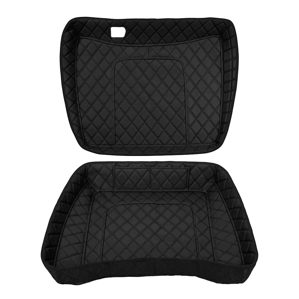 Tour Trunk Pack Liners Fit 2014-2023 Models Diamond Grid PU Leather Shockproof Inner Lining
