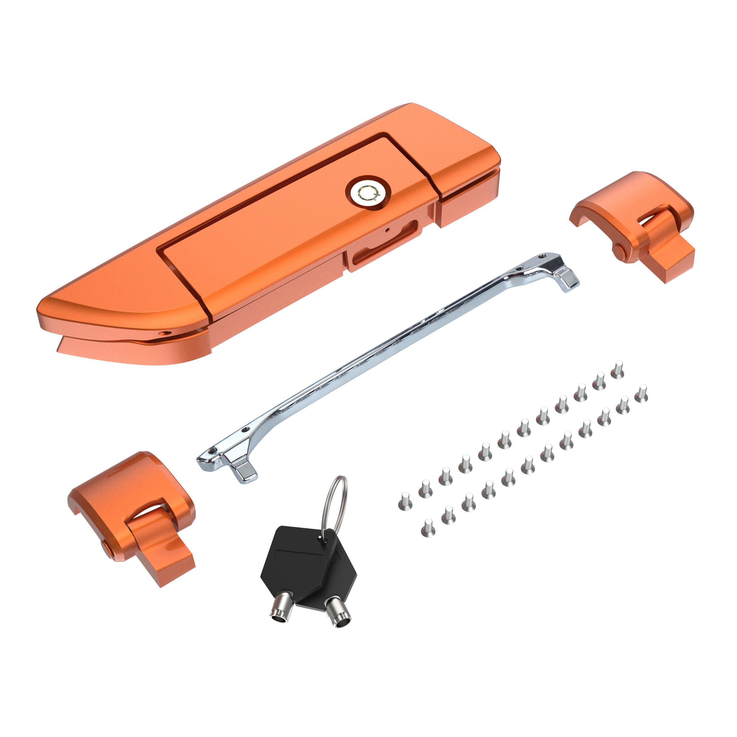 Tour Trunk Pack Latches and Hinges:Kit for Mats Csrewy Razor, Chopped, and King Tour Trunk Packs