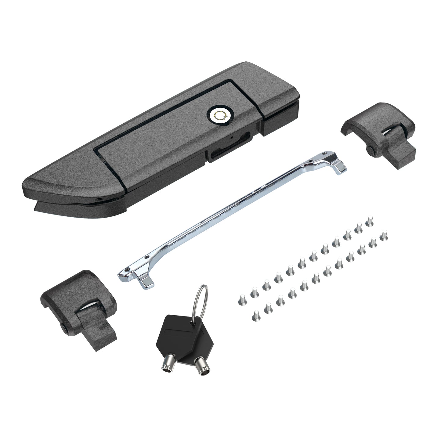 Tour Trunk Pack Latches and Hinges:Kit for Mats Csrewy Razor, Chopped, and King Tour Trunk Packs