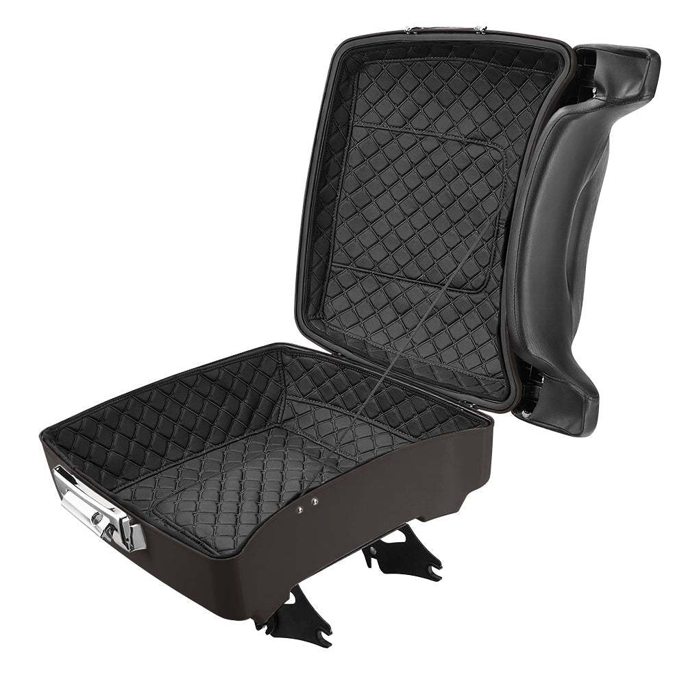 Mats-CsrewyDetachable Chopped Tour Trunk Pack Kits for Touring with Tour Trunk Pack LinersSET001-Black Jack MetallicDetachable Chopped Tour Trunk Pack Kits for Touring with Tour Trunk Pack Liners