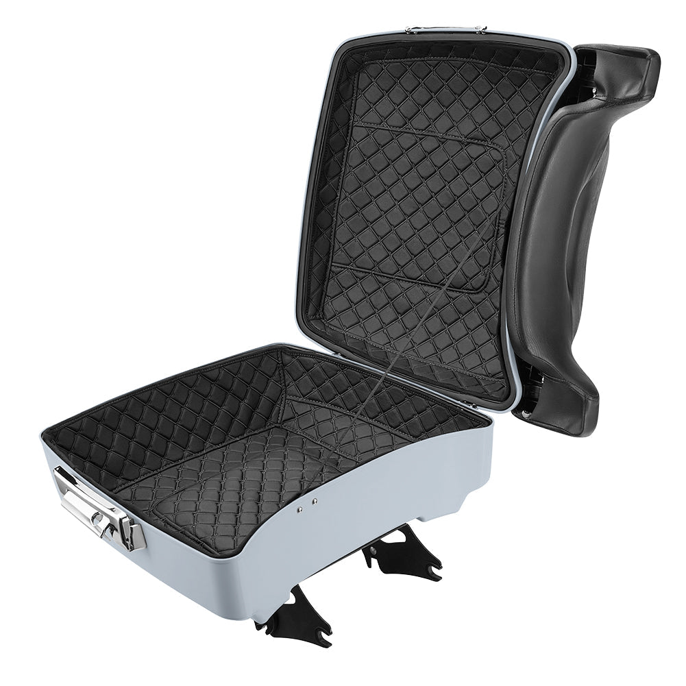 Mats-CsrewyDetachable Chopped Tour Trunk Pack Kits for Touring with Tour Trunk Pack LinersSET001-Brilliant SilverDetachable Chopped Tour Trunk Pack Kits for Touring with Tour Trunk Pack Liners
