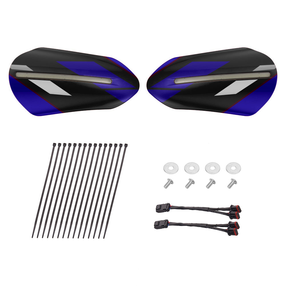 Mats-Csrewy Color-Matched Hand Guards with LED For '93–'26 Harley Touring & Softail
