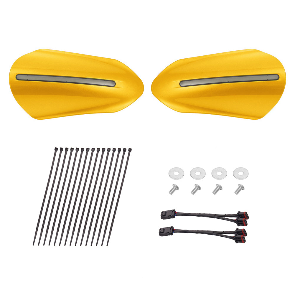 Mats-Csrewy Color-Matched Hand Guards with LED For '93–'26 Harley Touring & Softail