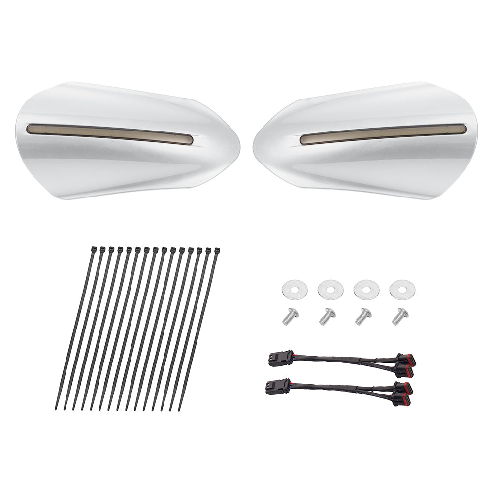 Mats-Csrewy Color-Matched Hand Guards with LED For '93–'26 Harley Touring & Softail