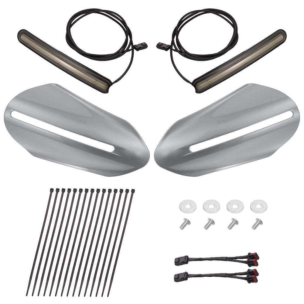 Mats-Csrewy Color-Matched Hand Guards with LED For '93–'26 Harley Touring & Softail