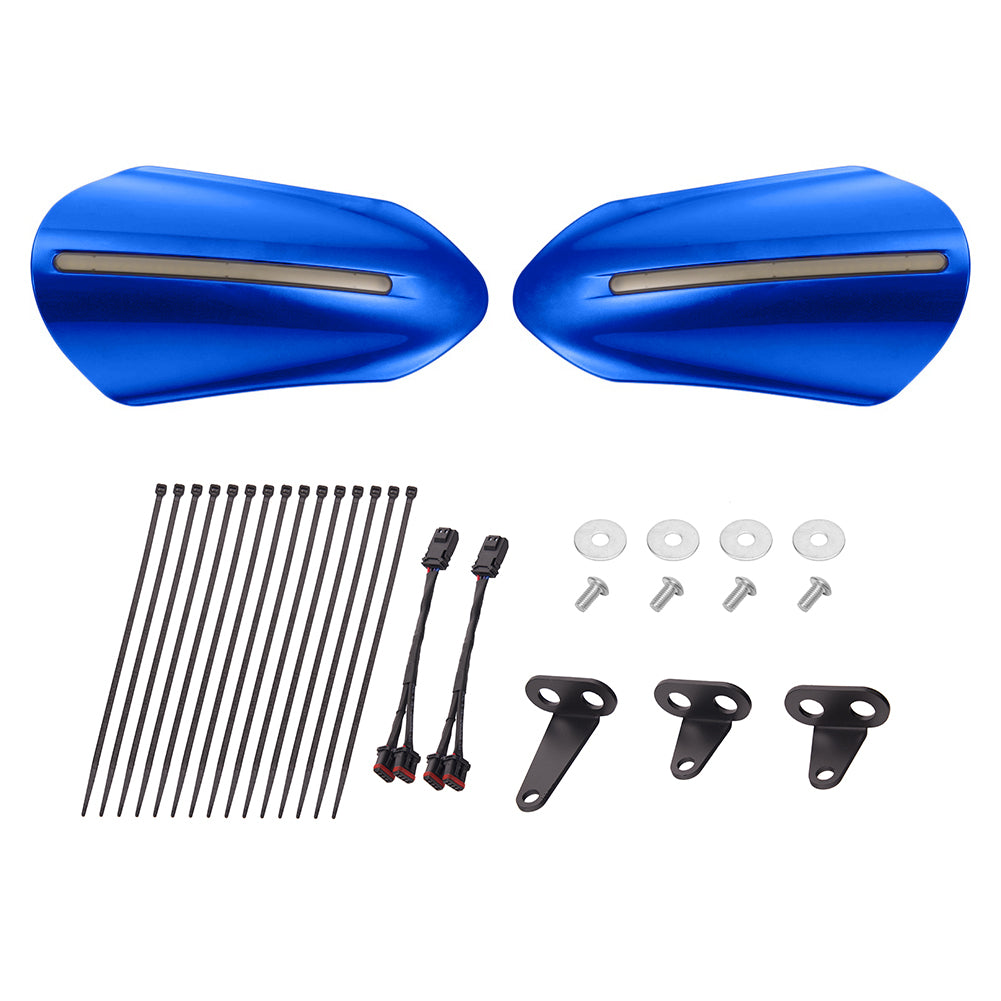 Mats-Csrewy Color-Matched Hand Guards with LED For '93–'26 Harley Touring & Softail