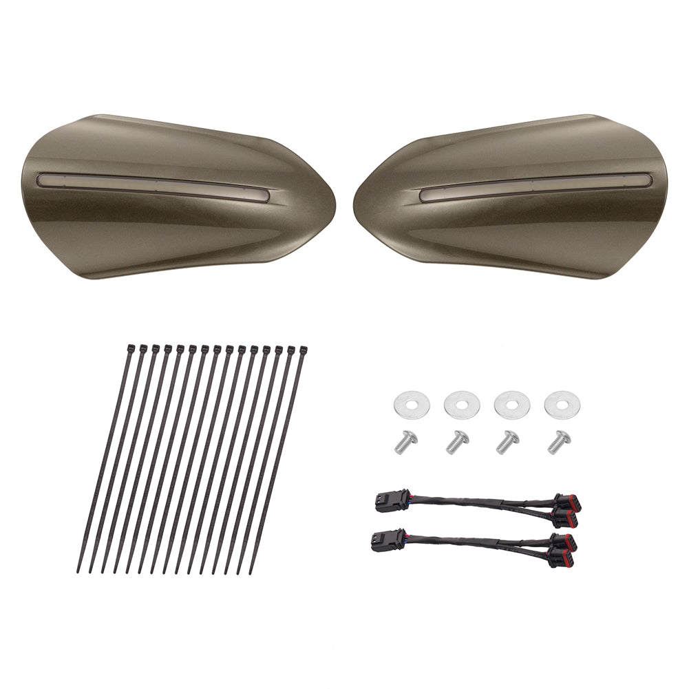 Mats-Csrewy Color-Matched Hand Guards with LED For '93–'26 Harley Touring & Softail