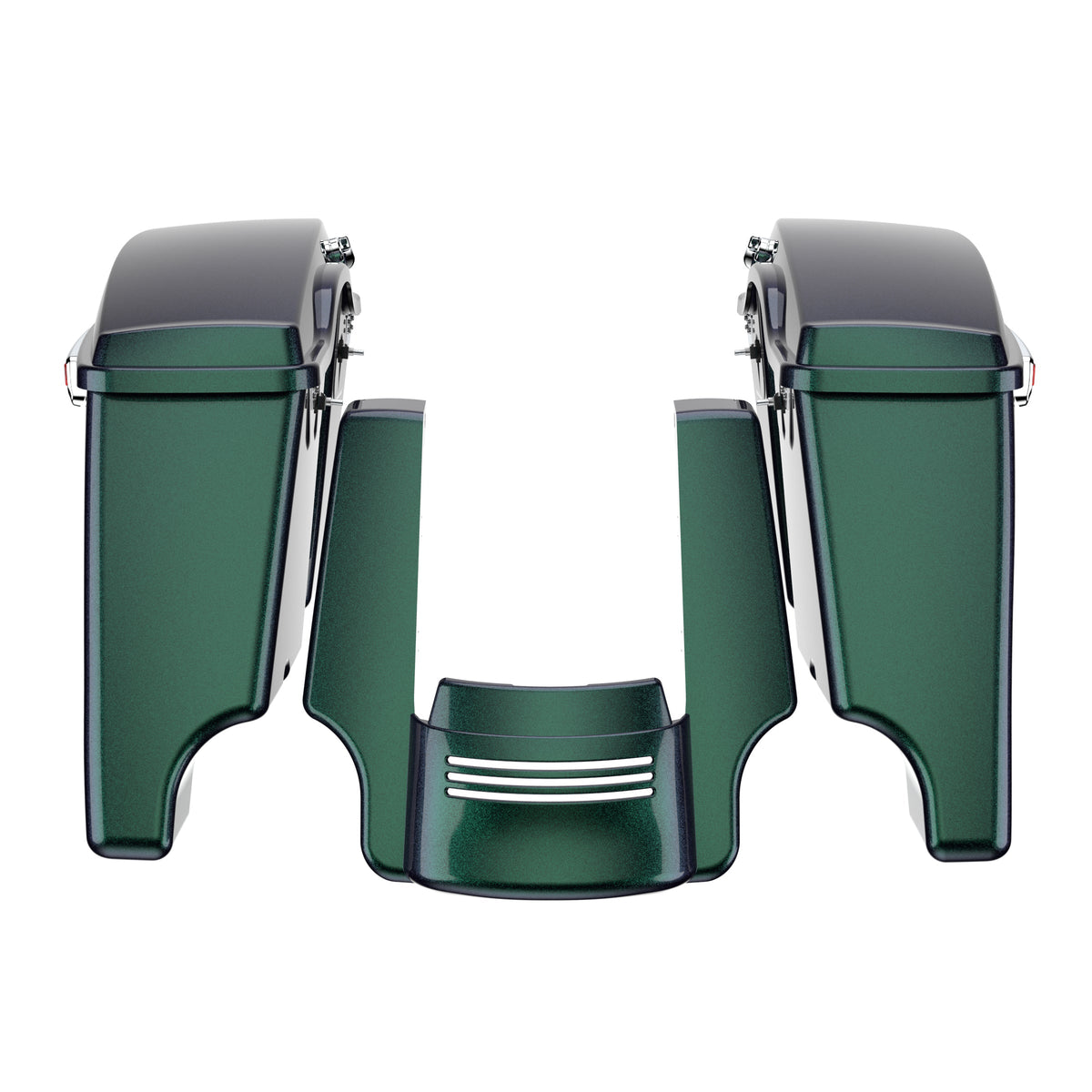 Mats-CsrewyStretched Saddlebag Bottoms with Lids & Rear Fender Extension - Fit for Harley Touring (2014+)SET007-Snake VenomStretched Saddlebag Bottoms with Lids & Rear Fender Extension - Fit for Harley Touring (2014+)