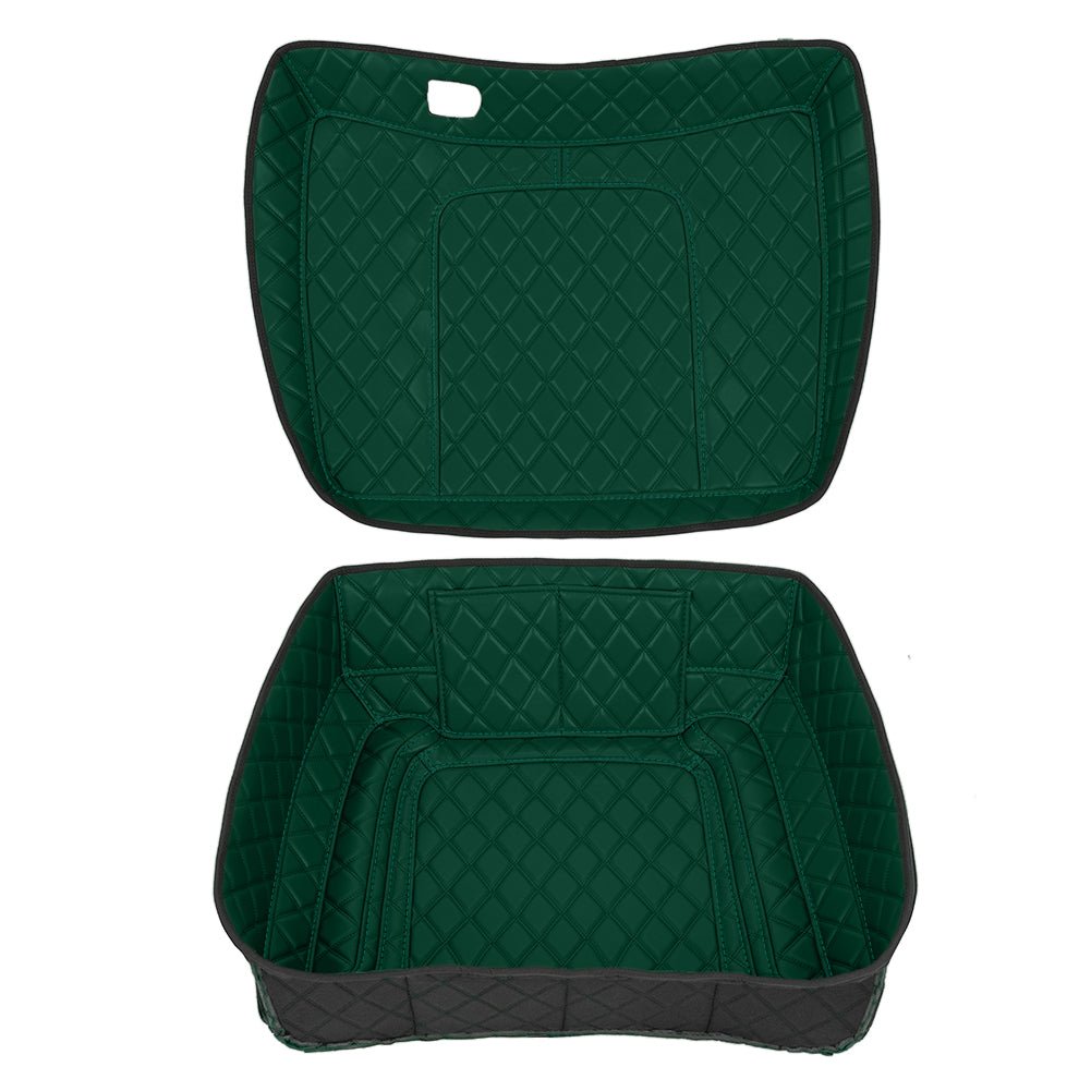 Mats-CsrewyTour Trunk Pack Liners Fit 2014-2026 Models Diamond Grid PU Leather Shockproof Inner LiningZT042-K-GreenTour Trunk Pack Liners Fit 2014-2026 Models Diamond Grid PU Leather Shockproof Inner Lining